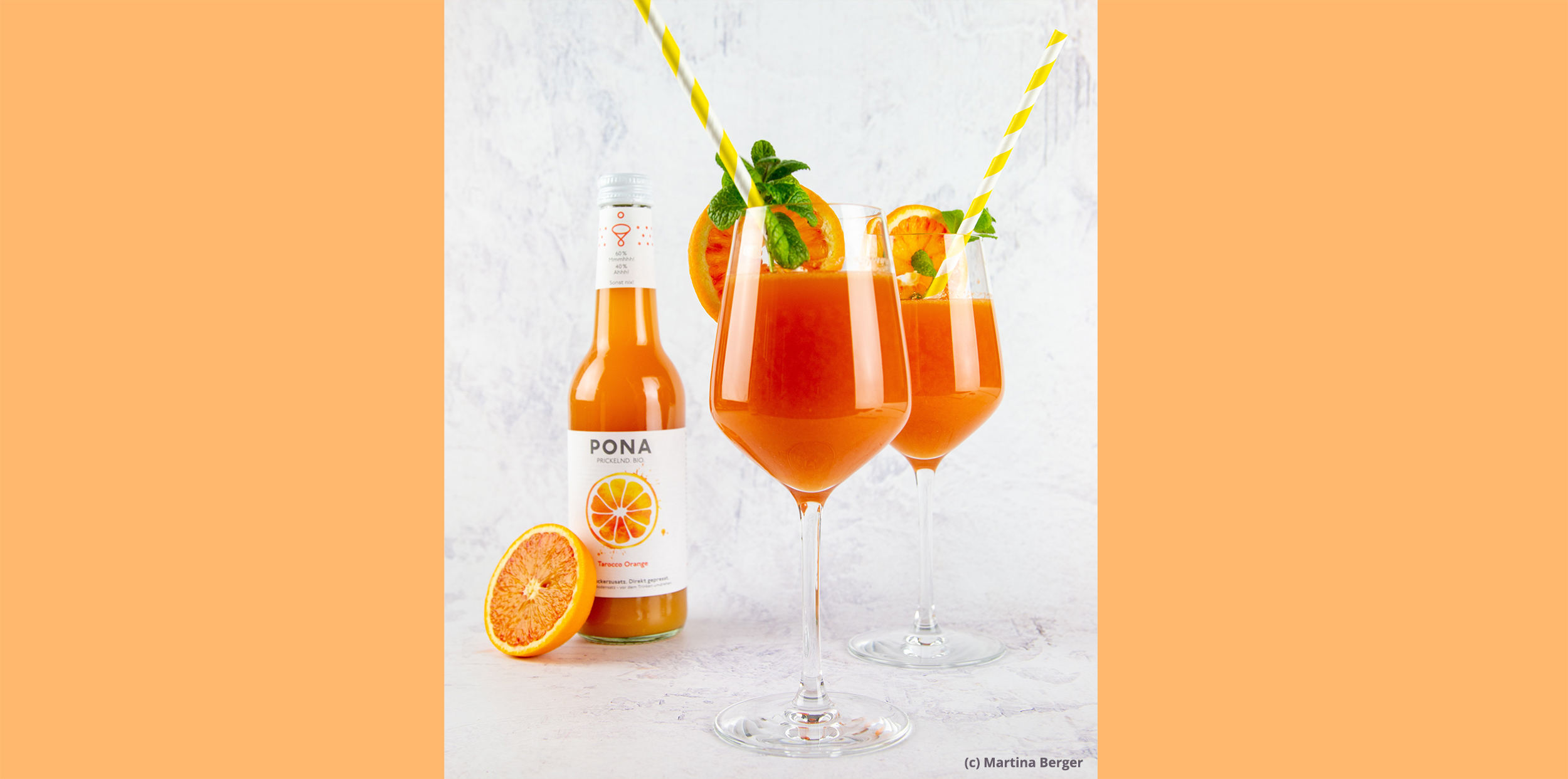 Lust auf einen erfrischenden Aperitif mit PONA Tarocco Orange? Wir hätten da eine Idee: mixe dir den PONA Red Sun schnell und einfach für zu Hause!