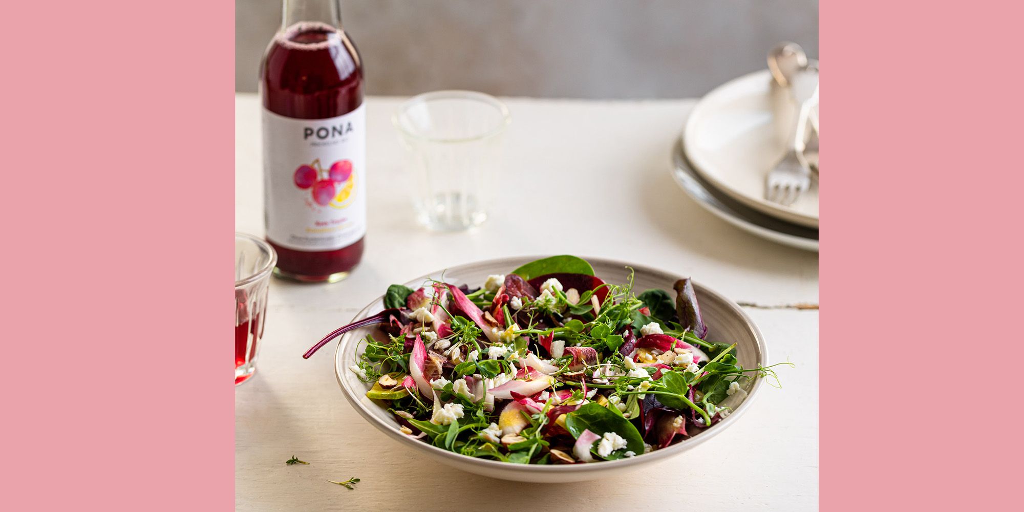 Bunter Wintersalat mit Roten Rüben und Feta Käse