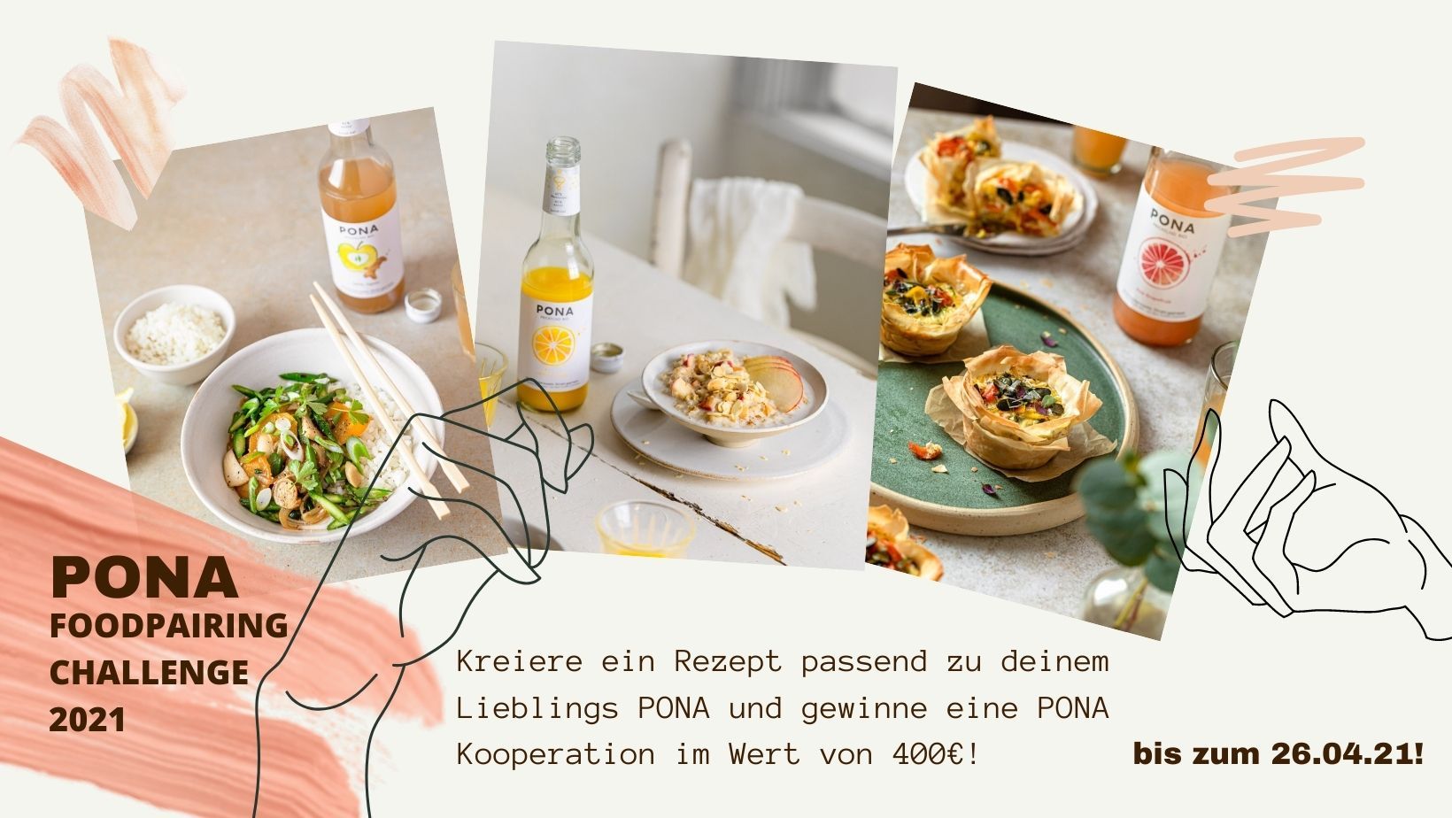 Jetzt mitmachen und gewinnen: PONA Foodpairing Challenge 2021!